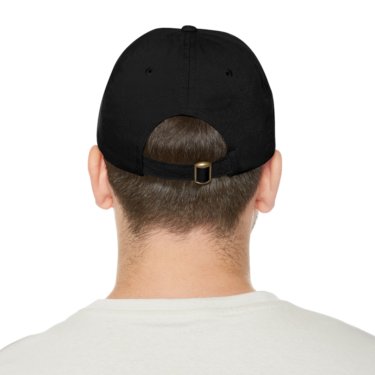 Dad Hat with Leather Patch (Rectangle)